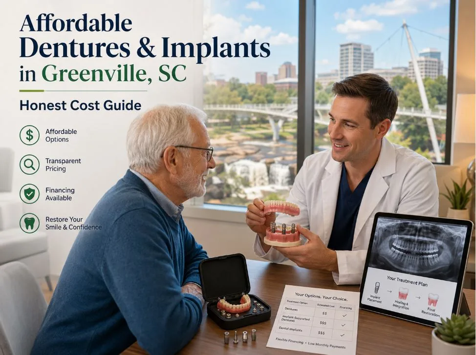 Affordable Dentures & Implants in Greenville, SC: Honest Cost Guide